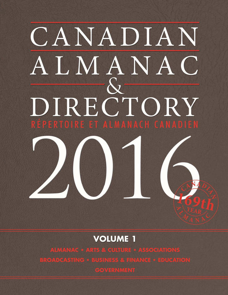 Canadian Almanac & Directory, 2016