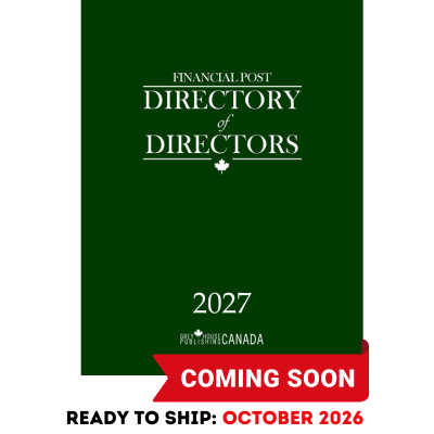 Financial Post Directory of Directors, 2027