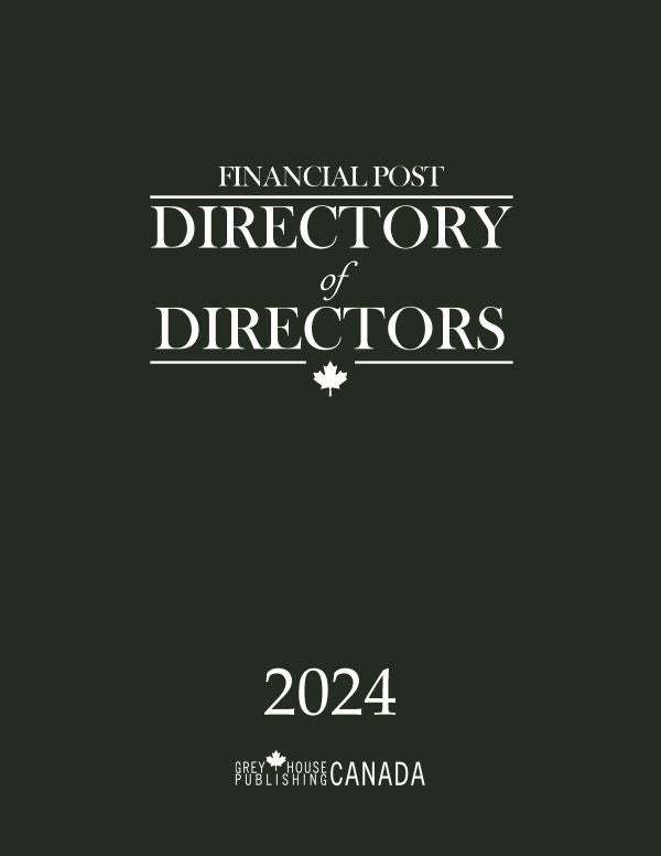 Financial Post Directory of Directors, 2024
