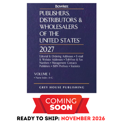 Publishers, Distributors & Wholesalers of the United States - 4 Volume Set, 2027