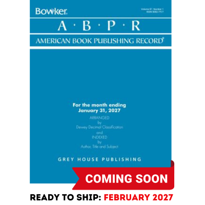 American Book Publishing Record Monthly, 2027 Subscription