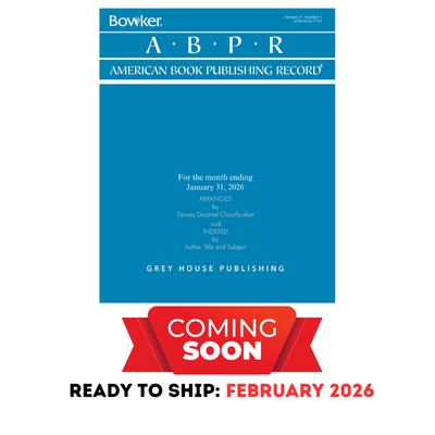 American Book Publishing Record Monthly, 2026 Subscription