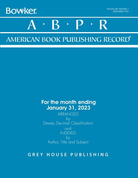 American Book Publishing Record Monthly, 2023 Subscription
