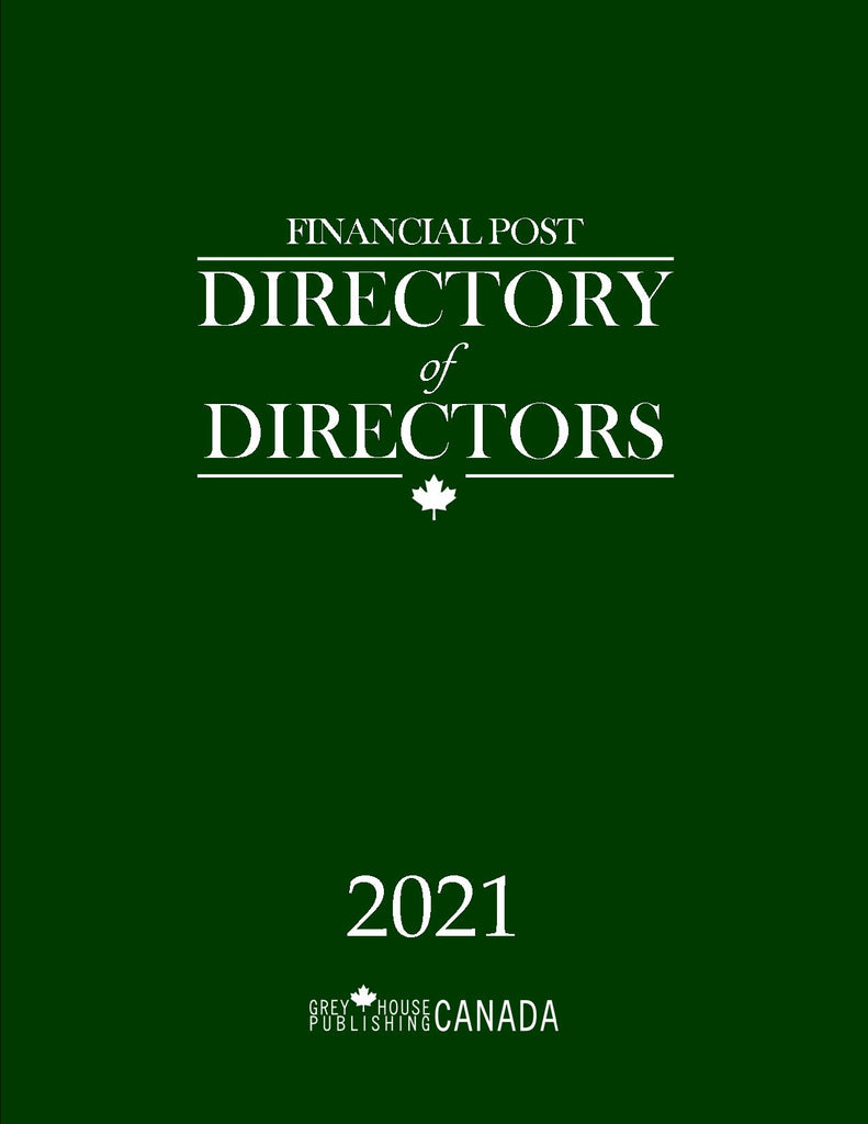Financial Post Directory of Directors, 2021
