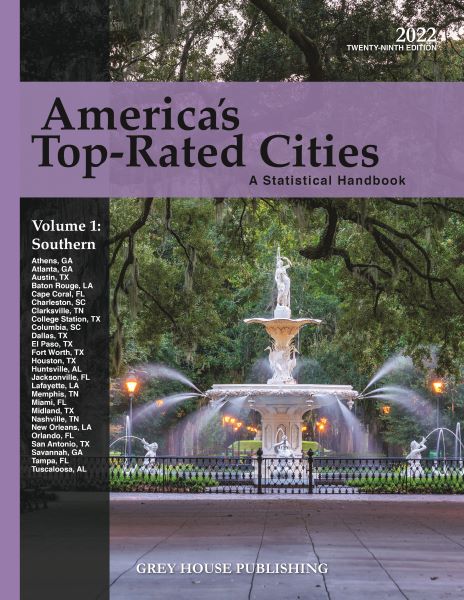 America's Top-Rated Cities, 4 Volume Set, 2022