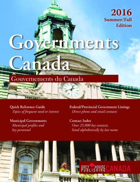 Government Canada: Summer/Fall 2016
