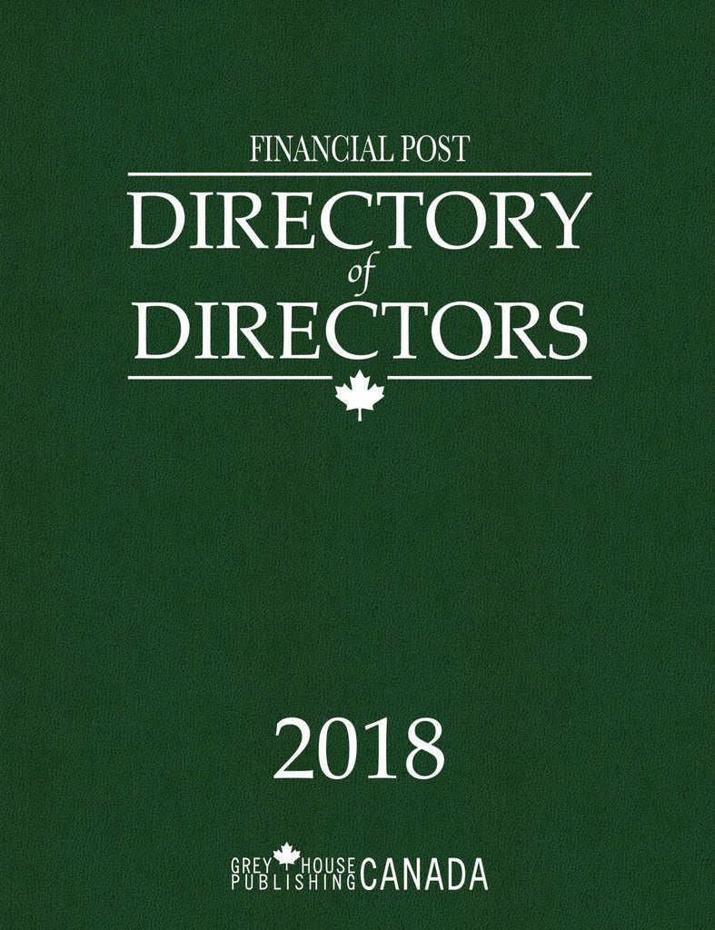 Financial Post Directory of Directors, 2018