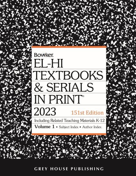 El-Hi Textbooks & Serials in Print - 2 Volume Set, 2023